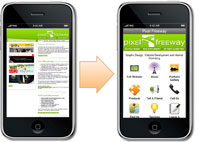 Mobile Friendly Version of Pixelfreeway website